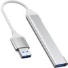 PremiumCord Hub USB3.2A na USB3.2 A + 3x USB2.0 A, SuperSpeed 5Gbps, hliníkové pouzdro