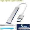 PremiumCord Hub USB3.2A na USB3.2 A + 3x USB2.0 A, SuperSpeed 5Gbps, hliníkové pouzdro