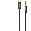 Audio kábel Baseus série Yiven USB-C / 3,5 mm Jack 1,2 m, čierny