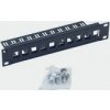 Patch panel 10"  10portů MODULÁRNÍ 1U