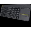 Logitech Wireless Keyboard Touch Plus K400 Plus, black, US