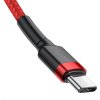 Nabíjací/dátový kábel Baseus Cafule Series USB-C na USB-C PD2.0 60W Blesk 2m, červený