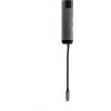 VERBATIM 49141 Multiportový USB-C HUB, 2x USB 3.0, 1x USB-C, HDMI, LAN, šedý dok