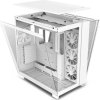NZXT skříň H9 Flow dvoukomorová ATX / 4x120mm fan / až 10xfan / perforovaný top / proskl. bočnice, front / bílá