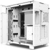 NZXT skříň H9 Flow dvoukomorová ATX / 4x120mm fan / až 10xfan / perforovaný top / proskl. bočnice, front / bílá