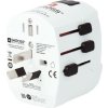 SKROSS cestovní adaptér PRO Light USB AC45PD - World, UK+USA+AUS/CN, univerzální, uzemněný, USB A+C 45W