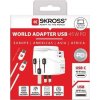 SKROSS cestovní adaptér PRO Light USB AC45PD - World, UK+USA+AUS/CN, univerzální, uzemněný, USB A+C 45W