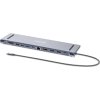 MANHATTAN Dokovací stanice USB-C 12v1, 1xDP, 2xHDMI, 2xUSB-C, 3xUSB, 1xRJ45, čtečka SD karet, šedá