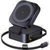 Baseus Magnetický bezdrátový nabíjecí stojánek PicoGo Series 2v1 Qi2 67W černý