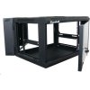 XtendLan 19" dvoudílný nástěnný rozvaděč 12U 600x550, nosnost 60 kg, skleněné dveře, svařovaný,černý