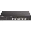 D-Link DGS-1100-10MPV2 10portový gigabitový inteligentný riadený prepínač PoE+, 8x gigabit PoE, 2x SFP, rozpočet PoE 130 W