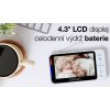 EVOLVEO Baby Monitor N4, HD LCD displej, IR přísvit, uspávací režim
