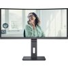 AOC MT VA LCD WLED 34" CU34P3CV - VA panel, 3440x1440, HDMI, DP, USB-C, 4xUSB 3.2, repro, vysk. stavitelny, zakriven