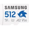 Samsung micro SDXC karta 512GB PRO Plus 'Sonic the Hedgedog™' + SD adaptér