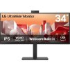 LG MT IPS LCD LED 34" 34BA85QE - IPS, 3440x1440, 2xHDMI, DP, USB 3.2, USB-C, RJ45, nast vyska, repro, zakriven, webcam