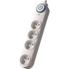 Solight přepěťová ochrana, 150J, 4 zásuvky, 1,5m, bílá
