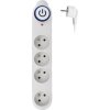 Solight přepěťová ochrana, 150J, 4 zásuvky, 1,5m, bílá
