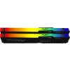KINGSTON DIMM DDR5 64GB (Kit of 2) 6000MT/s CL30 Non-ECC FURY Beast RGB XMP, Černá