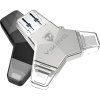 USB Flash disk Viking 3.0 4v1 s konektorom Lightning/Micro USB/USB/USB-C, 64 GB, čierna
