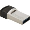 TRANSCEND Flash disk 64GB JetFlash®890S OTG, USB 3.1 typ C/A (R:90/W:30 MB/s) strieborná