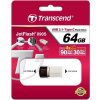 TRANSCEND Flash disk 64GB JetFlash®890S OTG, USB 3.1 typ C/A (R:90/W:30 MB/s) strieborná