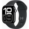 Apple Watch Series 10 GPS 42mm Jet Black Aluminium Case with Black Sport Band - S/M