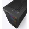 NZXT skříň H7 Flow RGB edition / ATX / 3x 140 mm fan / USB-C / 2x USB / prosklená bočnice / mesh panel / RGB / černá