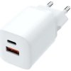 Solight rychlonabíječka USB-C + USB-A, GaN 33W PD, bílá