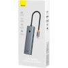 Baseus hub Ultra Joy USB 6v1 (USB-C/1xHDMI4K30Hz/3xUSB 3.0/1xPD/RJ45) šedý