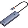 Baseus hub Ultra Joy USB 6v1 (USB-C/1xHDMI4K30Hz/3xUSB 3.0/1xPD/RJ45) šedý