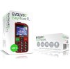 EVOLVEO Mobilní telefon pro seniory s nabíjecím stojánkem EasyPhone FL, červená