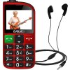 EVOLVEO Mobilní telefon pro seniory s nabíjecím stojánkem EasyPhone FL, červená