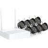Tenda K8W-3TC - bezdrátový Wi-Fi kamerový set 2K (3MP), NVR + 8x IP kamera s LED, CZ aplikace