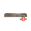 Tenda TEG1016D - 16x Gigabit Switch, Fanless-bez ventilátorů, Rackmount, ochrana proti přepětí