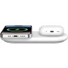 Belkin 2v1 Qi2 15W Magnetic Charging Pad, white