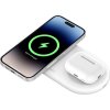 Belkin 2v1 Qi2 15W Magnetic Charging Pad, white
