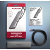 AXAGON HMC-5H, USB 5Gbps hub, 3x USB-A, HDMI 4k/30Hz, PD 100W, kábel USB-C 100cm