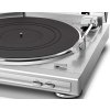 Denon DP-29F plně automatický gramofon, řemínkový pohon, zabudovaný MM předzesilovač stříbrný