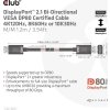 Club3D Kabel DisplayPort 2.1 na DisplayPort 2.1 VESA DP80, 4K240Hz/8K60Hz/10K30Hz HDR (M/M), 1.2m, černá