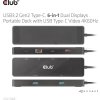 Club 3D Dokovací stanice USB-C 6v1, 1xHDMI, 1xUSB-C PD 100W, 2x USB, 1xRJ45, černá