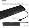 Club3D Dokovací stanice USB-C, Triple Display DP 1.4 Alt mode Smart PD3.0 Charging Dock with 100 Watt PS