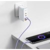 Baseus CAJY000405 Crystal Shine Series Datový Kabel USB - USB-C 100W 1,2m Purple