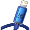Baseus CAJY000003 Crystal Shine Series Datový Kabel USB - Lightning 20W 1,2m Blue