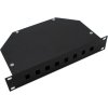 Optická vana 10" 1U, 8x SC simplex (8x LC duplex), černá