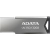 ADATA Flash Disk 32GB UV350, USB 3.2 Dash Drive, tmavě stříbrná textura kov