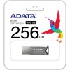 ADATA Flash Disk 256GB UV350, USB 3.2 Dash Drive, tmavě stříbrná textura kov