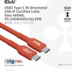Club3D kabel USB-C, Oboustranný USB-IF Certifikovaný data kabel, PD 240W(48V/5A) EPR M/M 4m