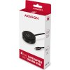 AXAGON HUE-P1C, 4x USB 3.2 Gen 1 ROUND hub, micro USB napájací konektor, kábel USB-C 30cm