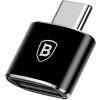 Baseus Exquisite Adaptér USB-C samec na USB samica 2,4A, čierny