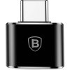 Baseus Exquisite Adaptér USB-C samec na USB samica 2,4A, čierny